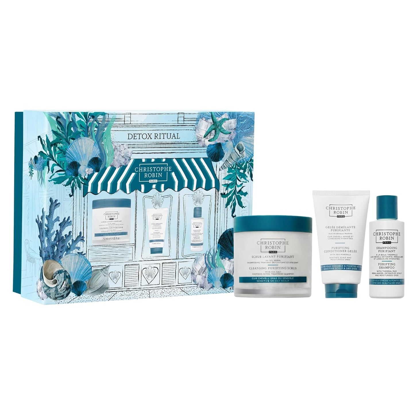 Detox Ritual Gift Set by Christophe Robin - Nourishing Hair Care Essentials
