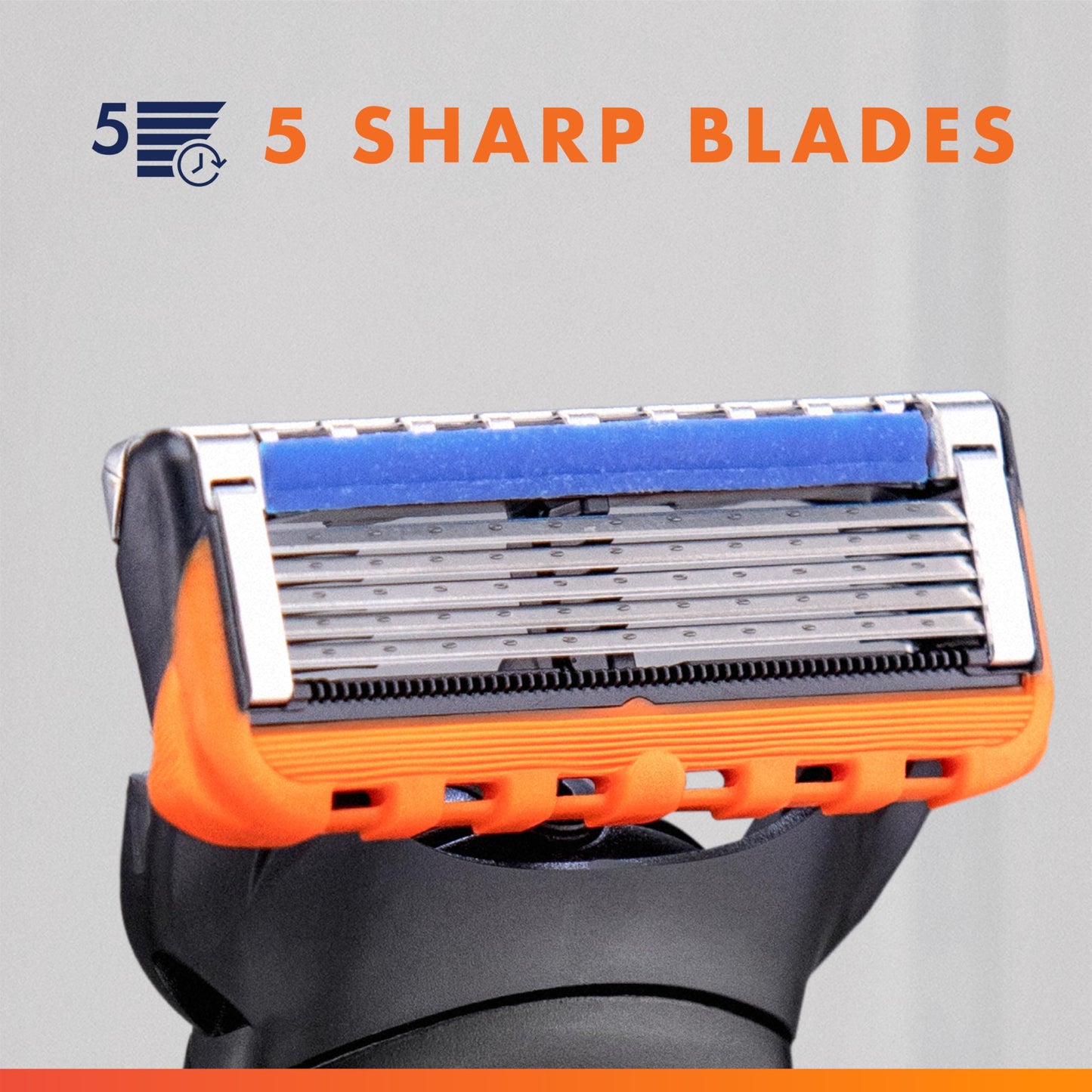 Gillette Fusion5 Power 5-Blade Razor Refills for Men, with Precision Trimmer, 6 Count