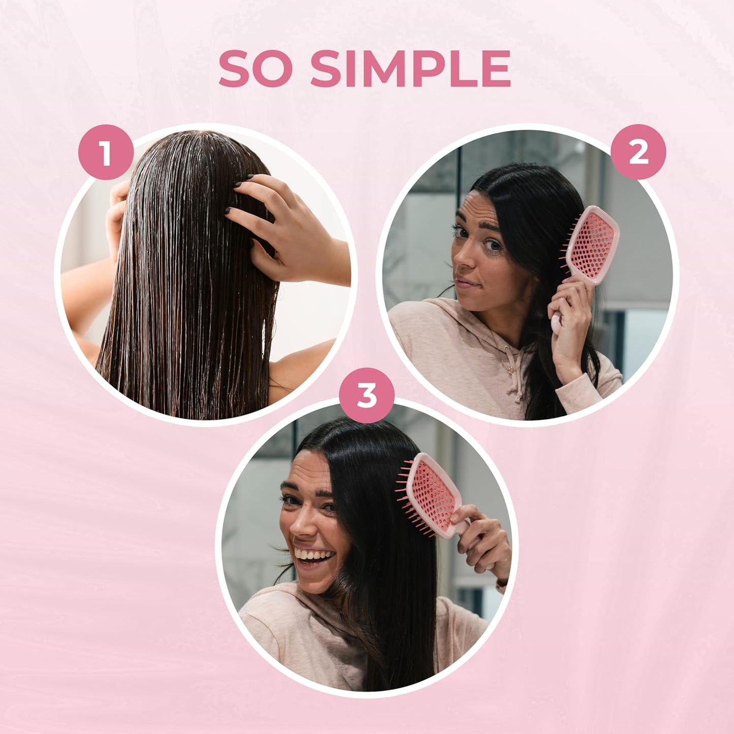 FHI Heat Detangling Brush Combo Pack - Original & Mini UNbrush for All Hair Types | DuoFlex Anti-Static Vented Brush