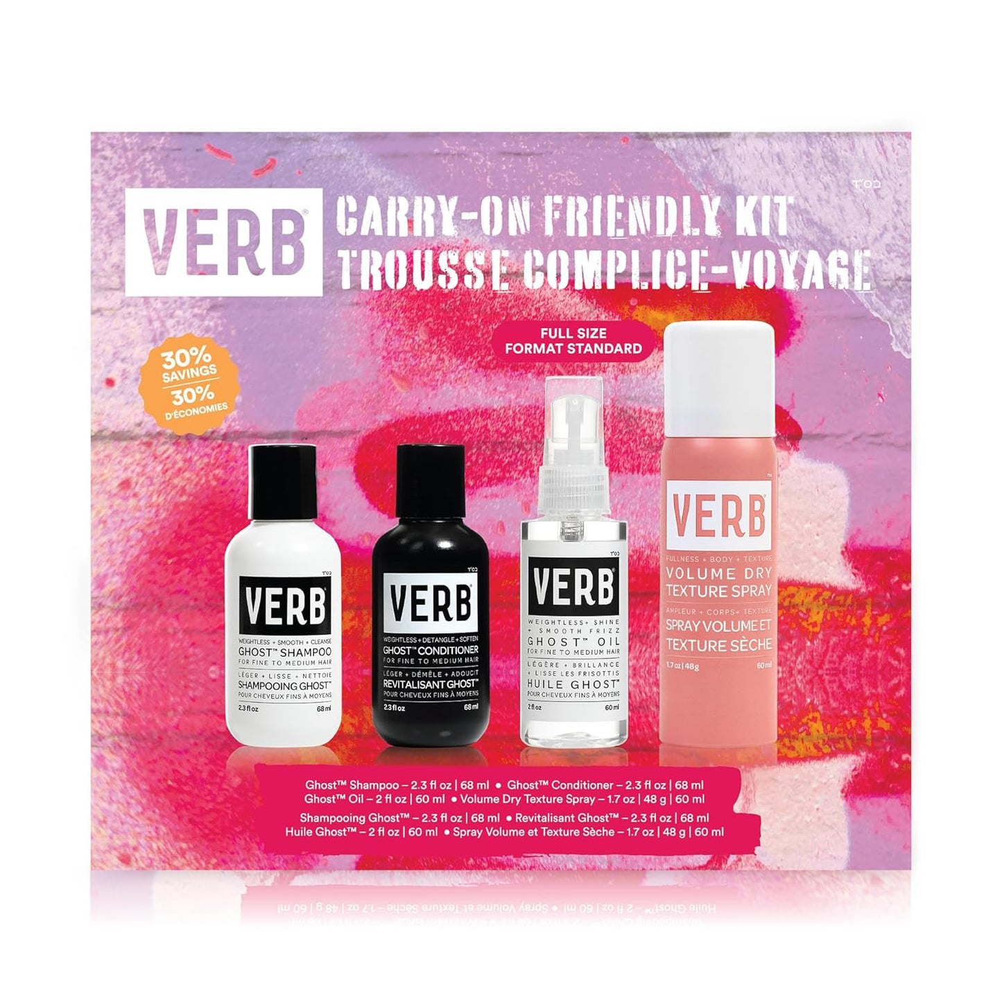 VERB Ghost Discovery Kit - Weightless Shine & Frizz Control | Travel-Sized Essentials