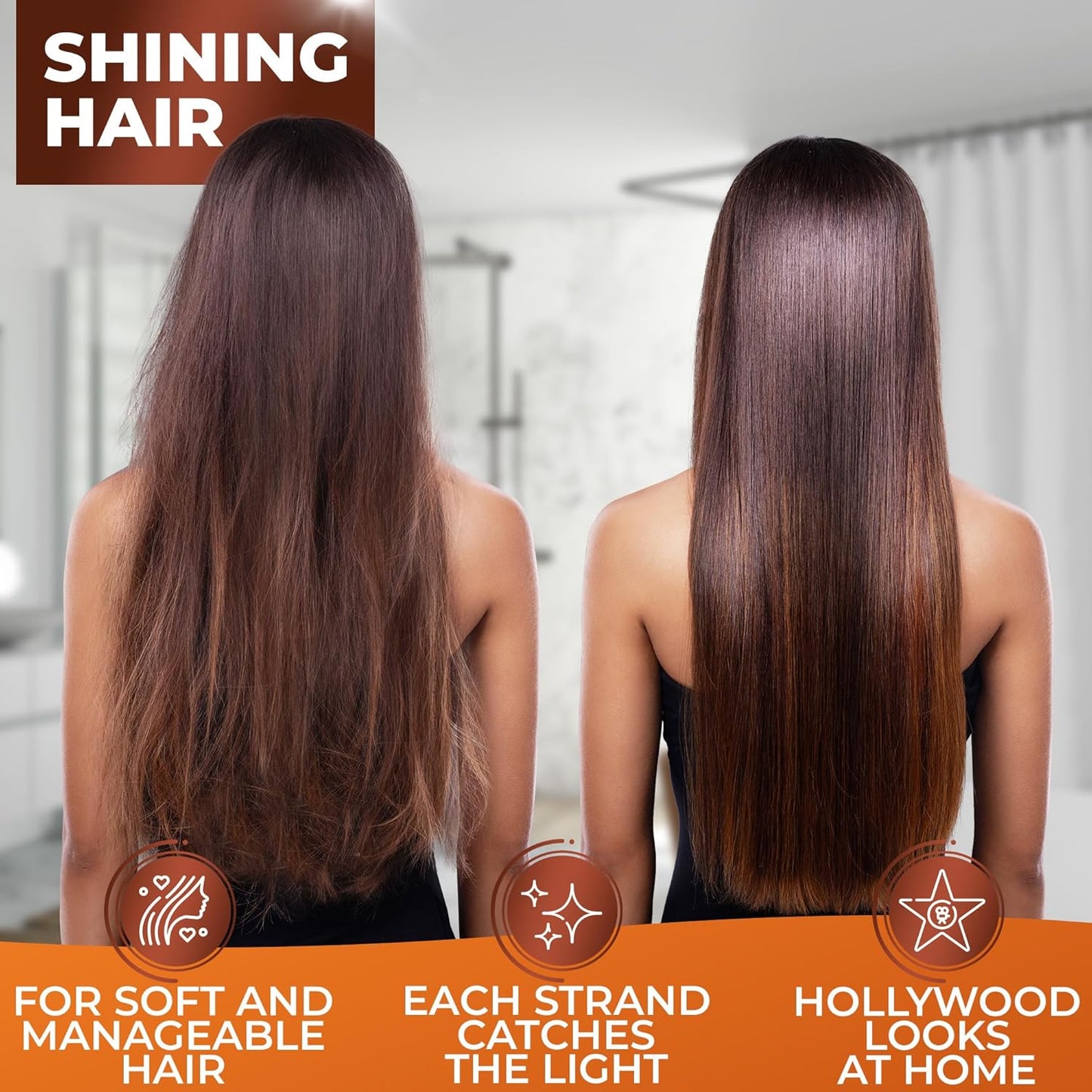 Moroccan Argan Oil Shampoo & Conditioner Set - Sulfate-Free Hydrating Care | Deep Moisturizing for Color & Curly Hair