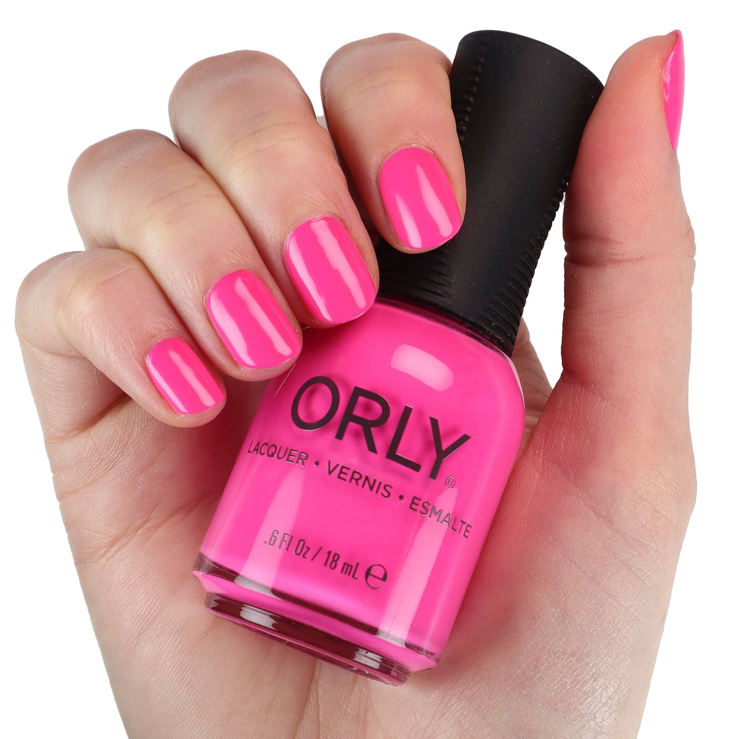 Orly Neon Nail Polish – That’s Hot | Hot Pink Crème | Bright, Bold Nails | Full Coverage in Just Two Coats | Stays On Without Chipping for Days | Easy to Apply & Vegan (18 ml)