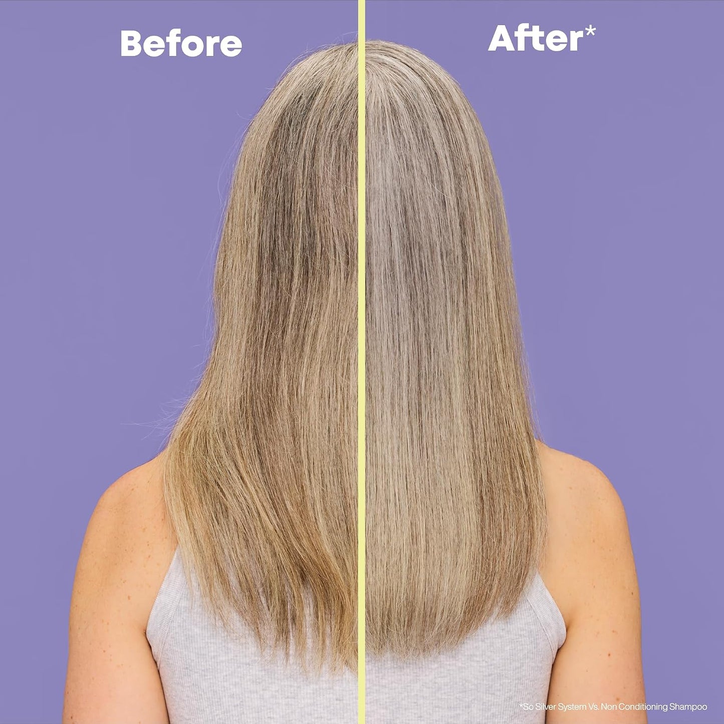 So Silver Purple Shampoo - Neutralizes Yellow Tones, Brightens & Tones | For Blonde, Grey & Platinum Hair