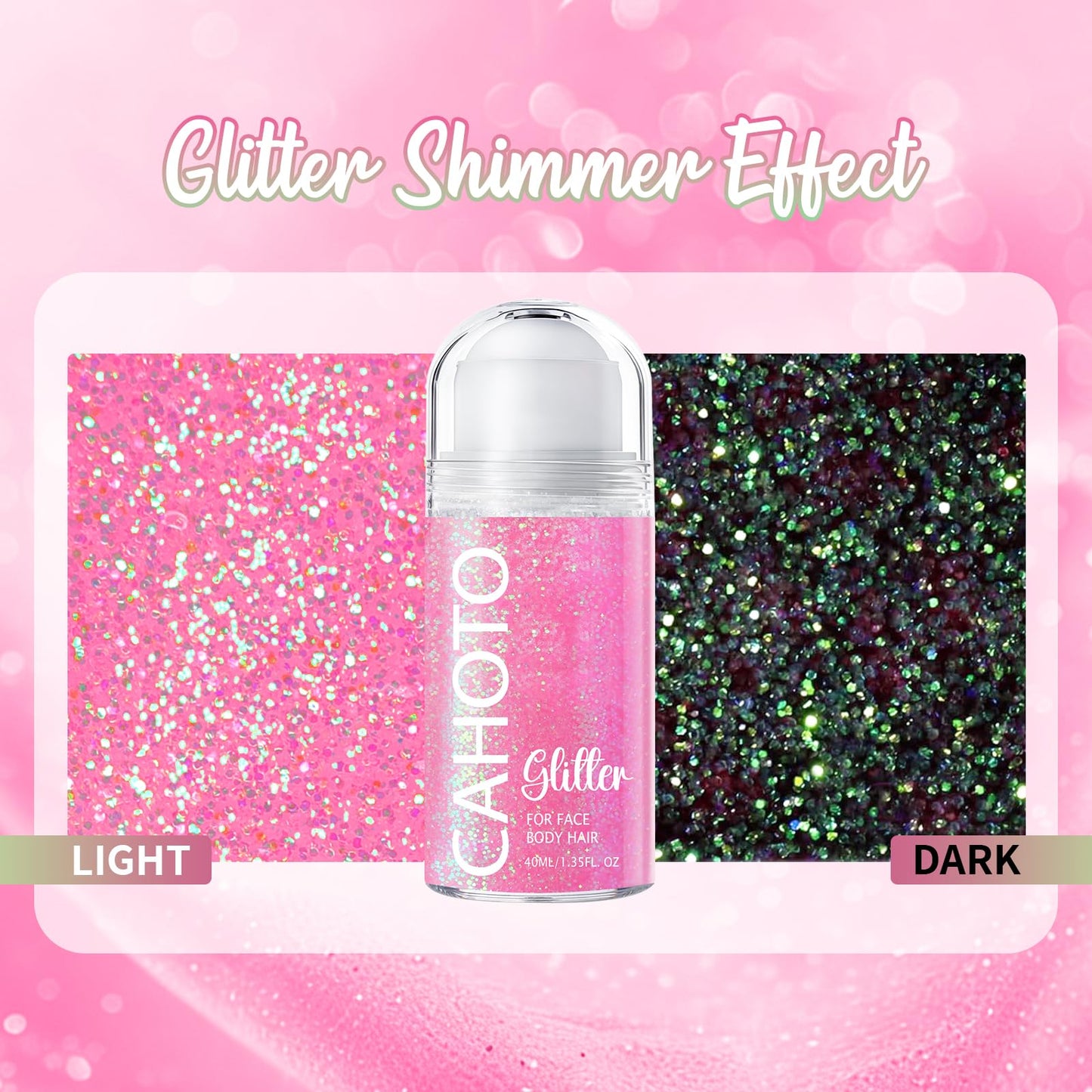CAHOTO Flamingo Roll-on Glitter for Face Body & Hair