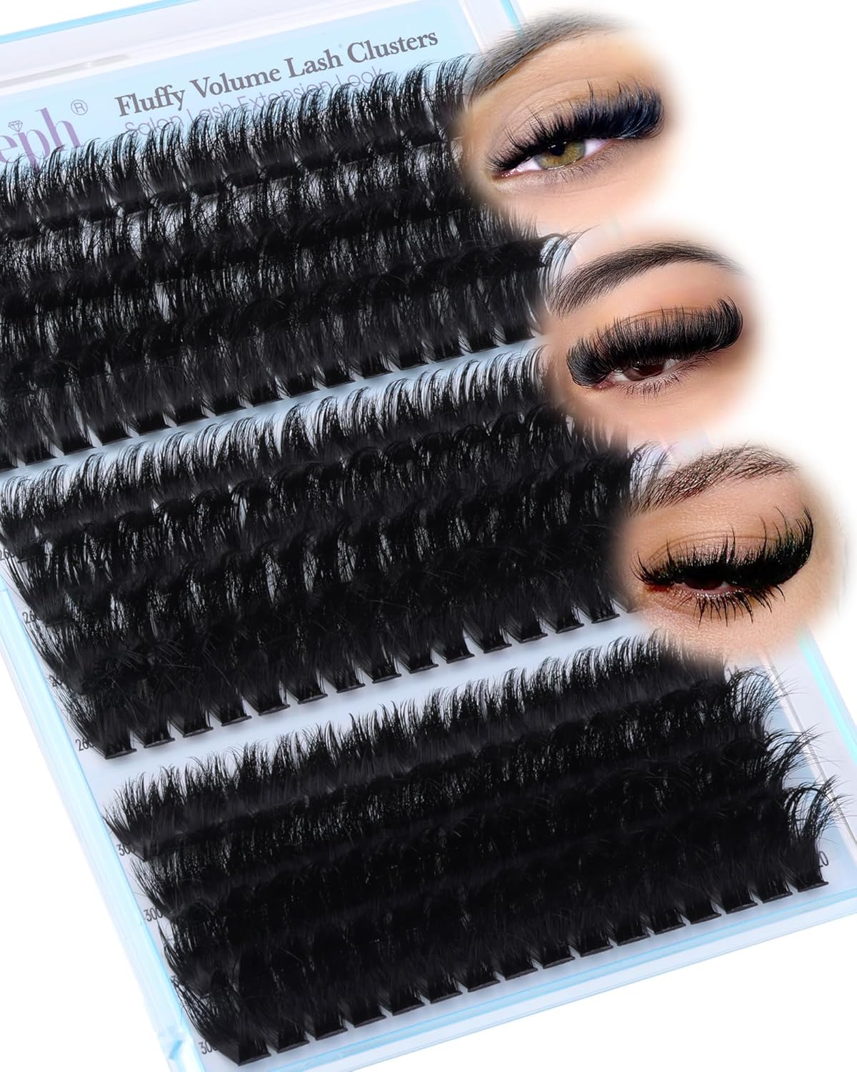 Eyelash Glue - Waterproof Bond & Seal for Lash Clusters | Long-Lasting 72H Adhesive, Latex-Free (5ml+5ml)