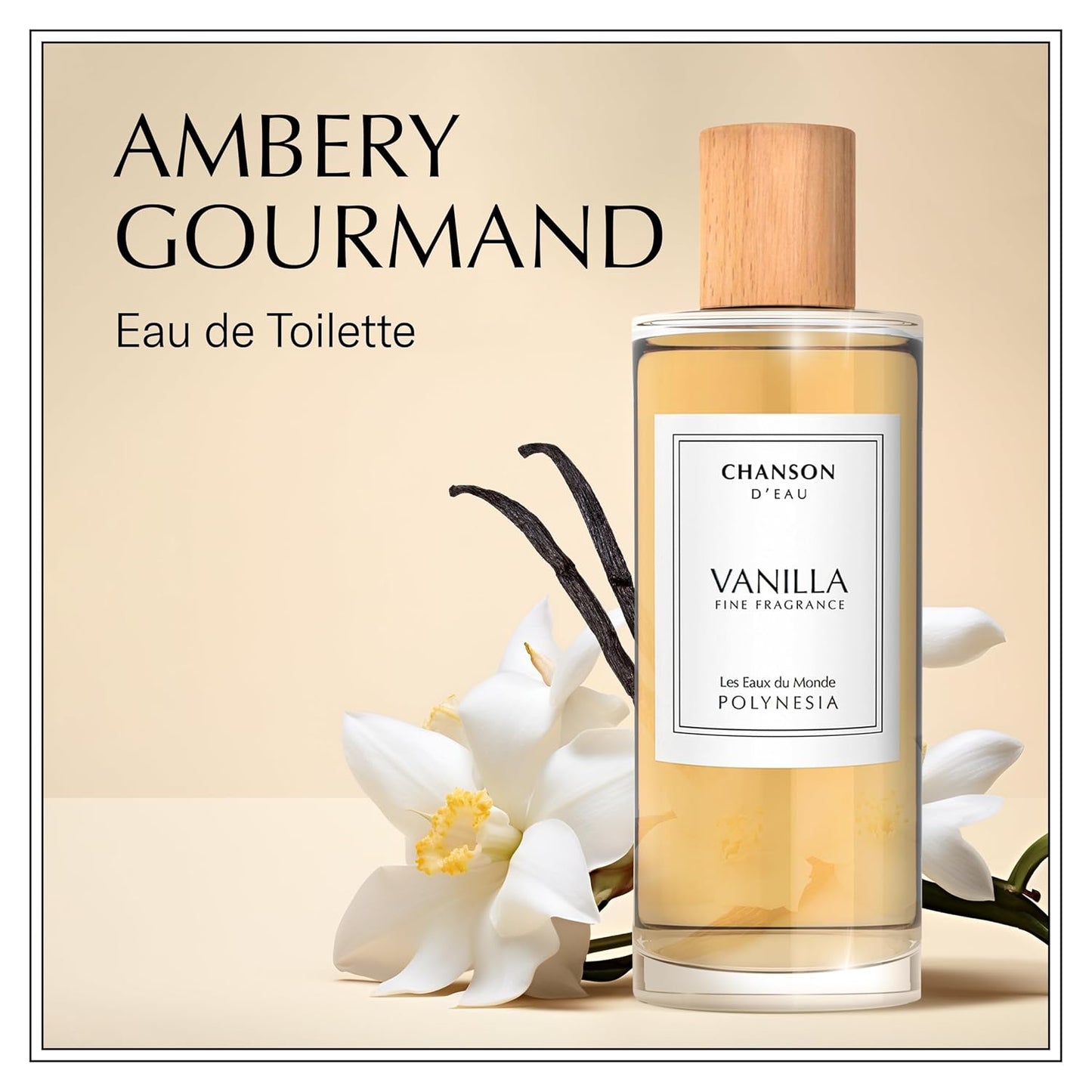 Chanson Vanilla Eau de Toilette - Women's Fragrance with Pear & Sugar Notes | 3.4 fl oz Travel Size