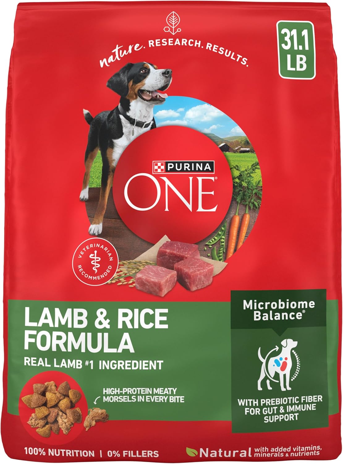Purina ONE Dry Dog Food - Lamb & Rice Formula | 31.1 lb. Bag