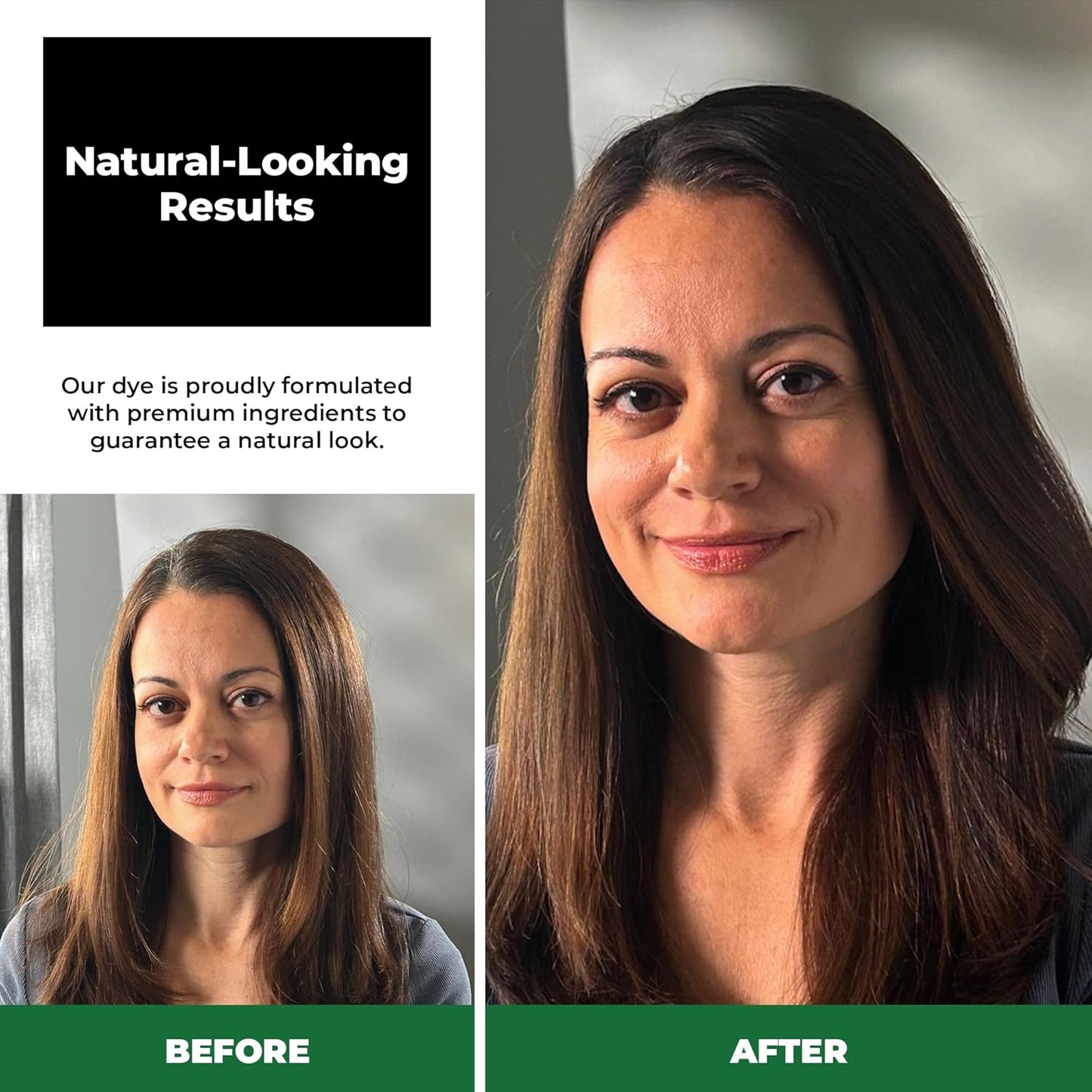 Permanent Ammonia-Free Hair Dye for Women | Long-Lasting Dark Brown Color for Gray Coverage - Natural Look, Sensitive Scalp