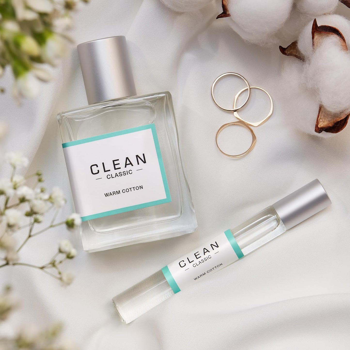 Clean Beauty Perfume Duo - Fresh Laundry & Juicy Berry Scent | Full & Travel Size Gift Set
