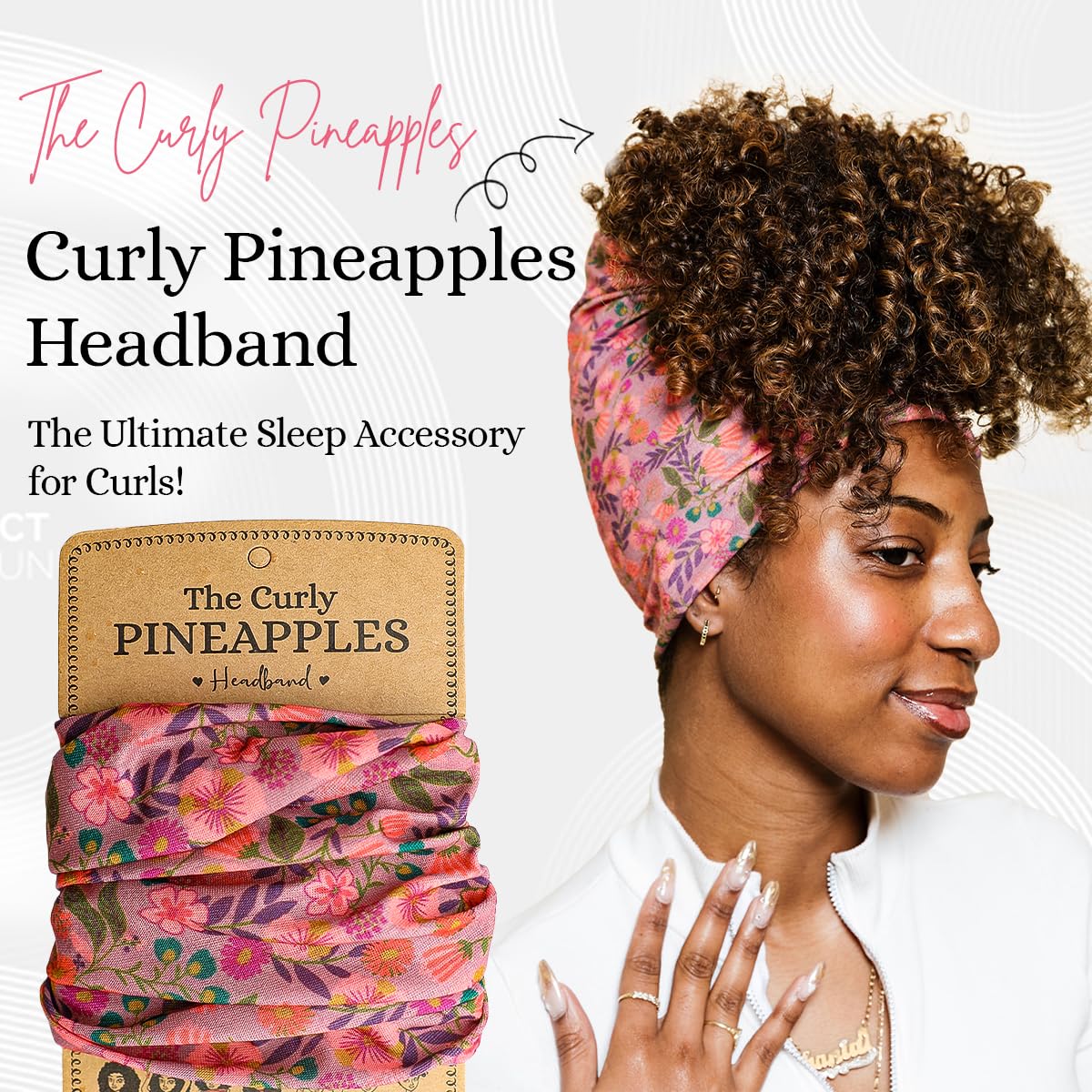 Curly Hair Headbands for Women - Stretchy Non-Slip Wide Bands | Soft Cloth Yoga Headband - Plum Blush, Adult Size