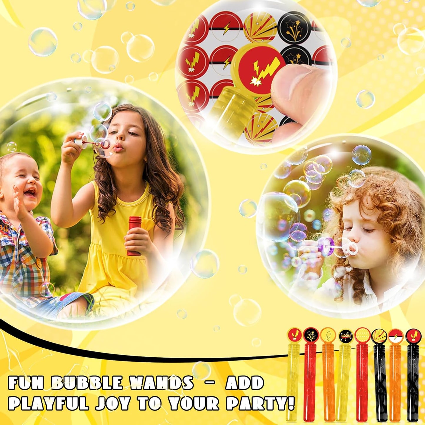 Cartoon Animation Party Favors Set - 84Pcs Birthday Decorations & Supplies | Bubble Wands, Stickers, Gift Bags & More