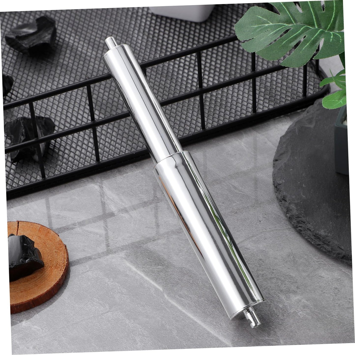 Paper Holder Accessory Toilet Paper Roller Rod with Retractable Reel for Easy Use