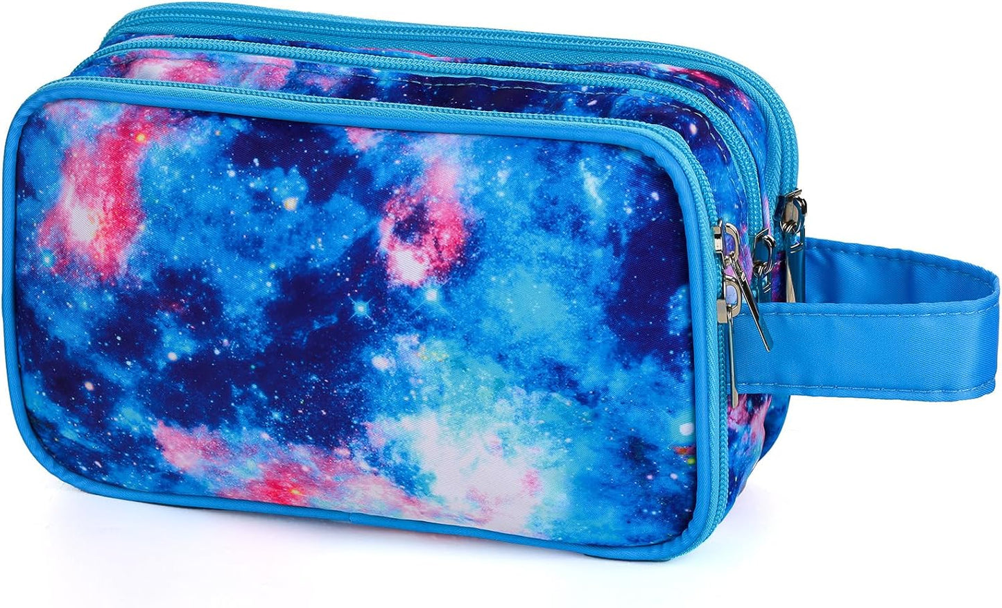 Kids Toiletry Bag - Waterproof Mermaid Scales Travel Cosmetic Bag for Girls | Hanging Wash Bag