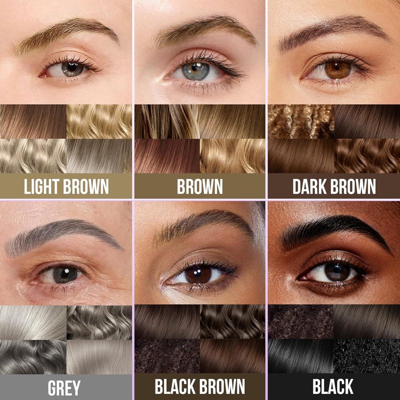 Vevivia Eyebrow Pen - 4D Micro Brush-Tip for Natural Hair-Like Strokes | Long-Lasting Waterproof Dark Brown