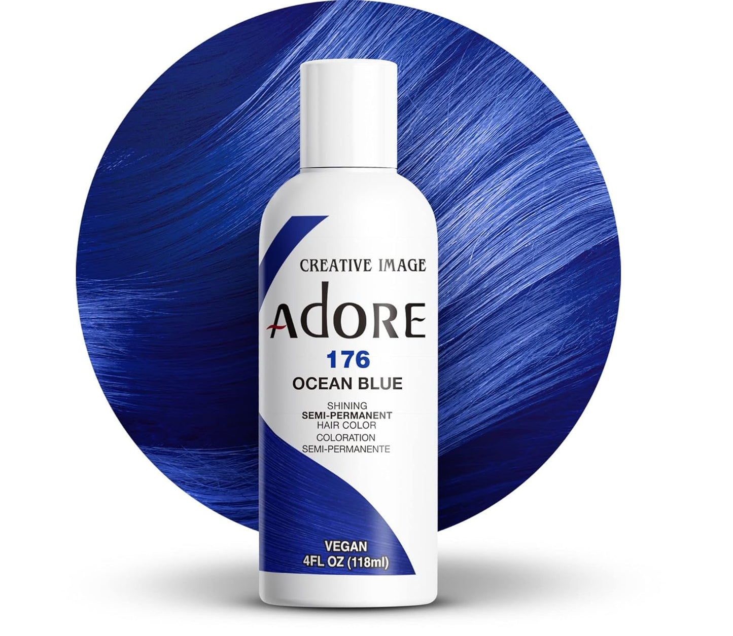 Adore Semi Permanent Hair Color - Mystic Grey | Vegan, Ammonia-Free Hair Dye | 4 Fl Oz
