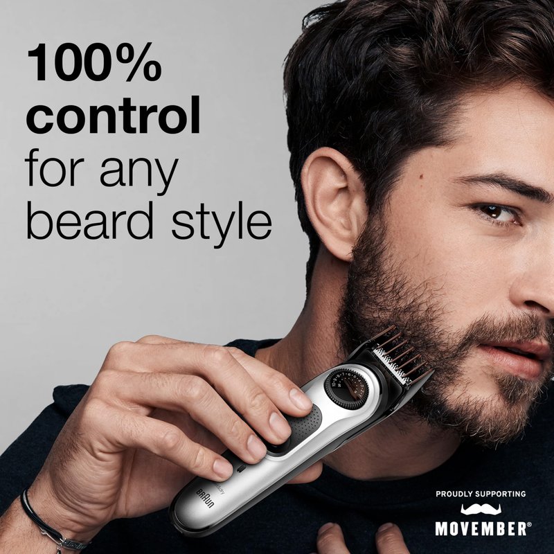 Braun Beard Trimmer BT5260, Hair Clippers for Men, Cordless & Rechargeable, Mini Foil Shaver, Detail Trimmer with Gillette ProGlide Razor