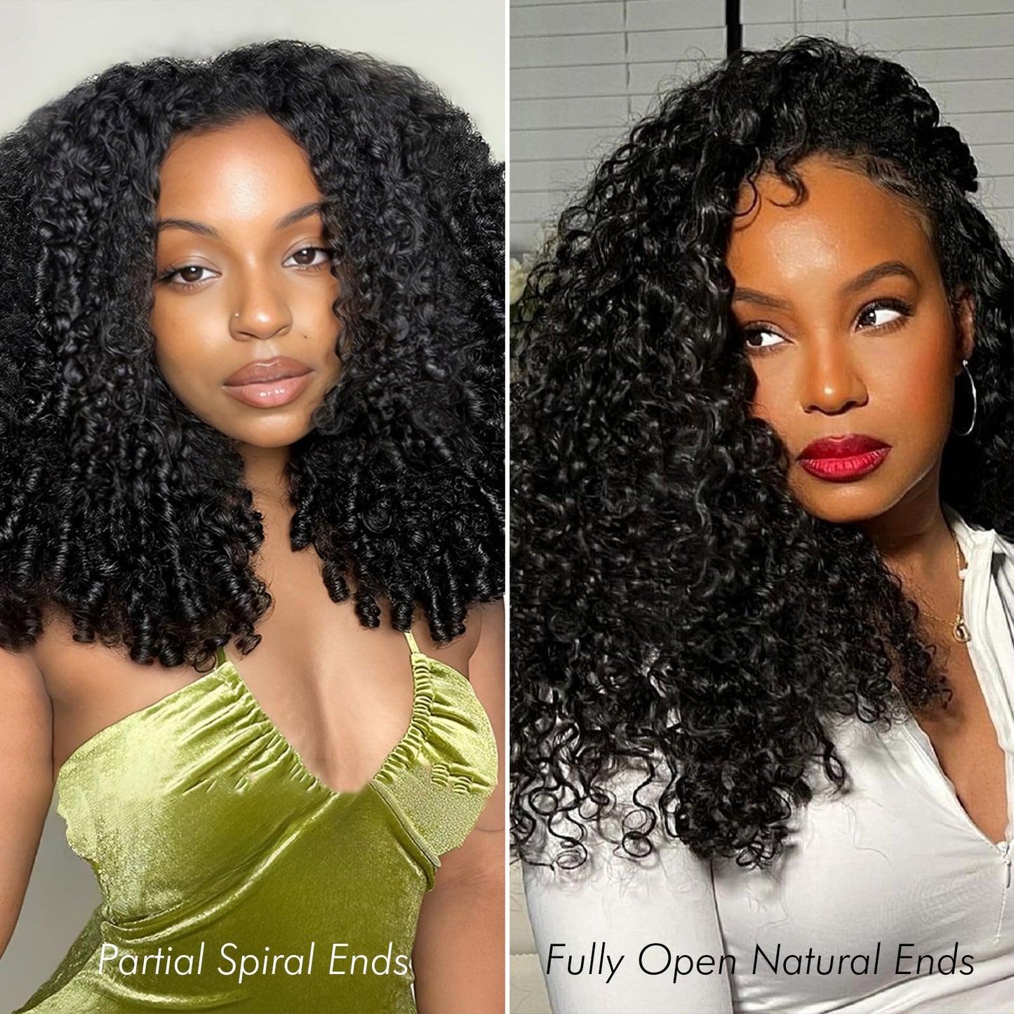 WEQUEEN Burmse Curly Bundles Human Hair Brazilian Virgin Hair 16 18 20 Inch Spiral End Quick Water Wave Natural Black