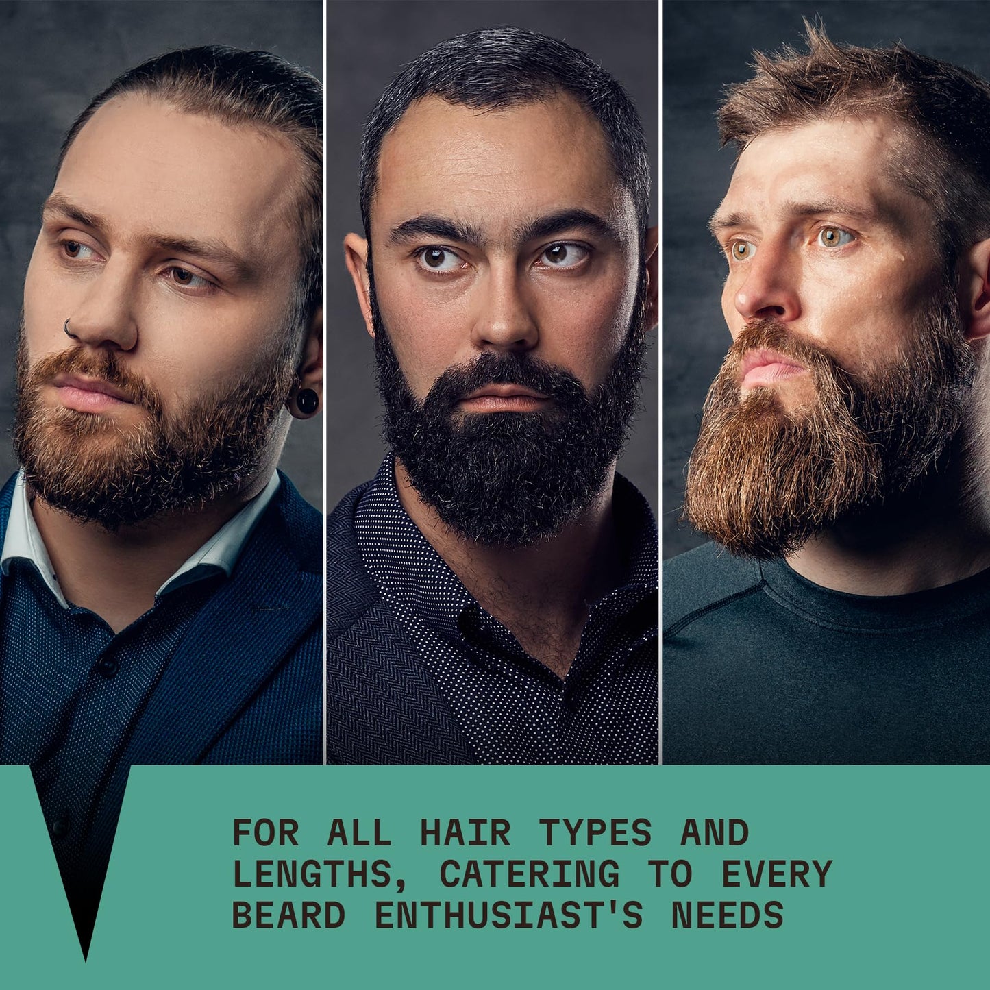 Striking Viking Beard Wash & Conditioner - 20 fl oz, Peppermint & Eucalyptus - Deep Clean & Itch Relief Beard Shampoo and Conditioner for Men - Hydrating Jojoba Facial Oil Treatment