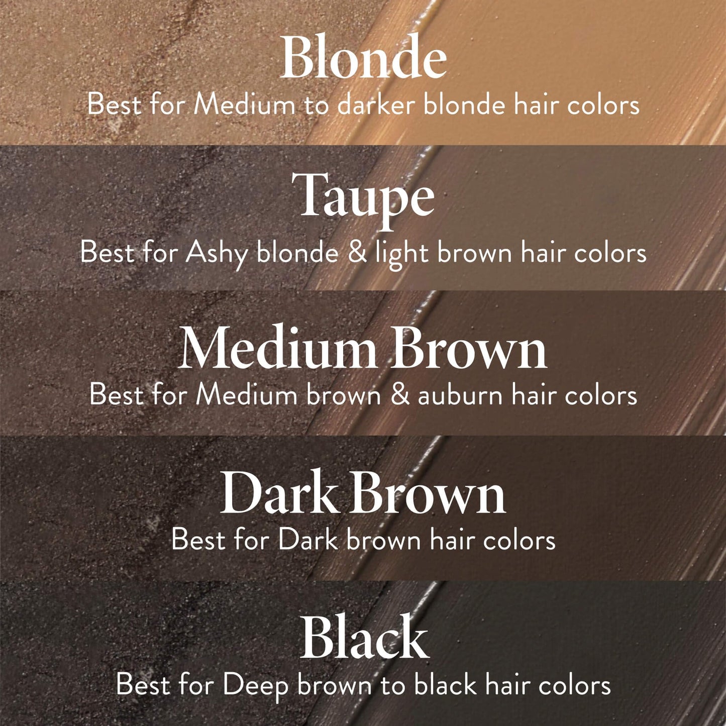 LAURA GELLER NEW YORK Root Touch-Up for Hair & Brows, Instant 100% Gray Root Coverage with Buildable, Transfer-Resistant, 2-in-1 Cream & Powder Formula for Thinning Hair & Sparse Brows - Medium Brown