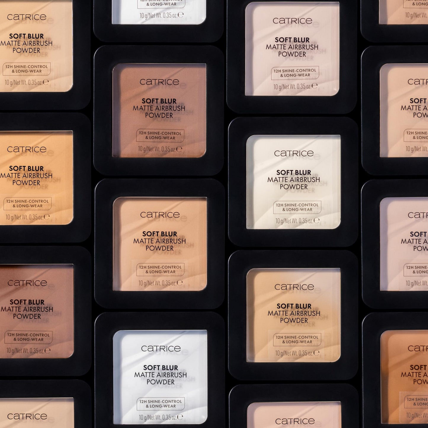 Catrice Soft Blur Matte Airbrush Powder | Lightweight & Mattifying Pressed Setting Powder for Long Lasting Makeup | Talc Free, Fragrance Free, Vegan & Cruelty Free (005C)