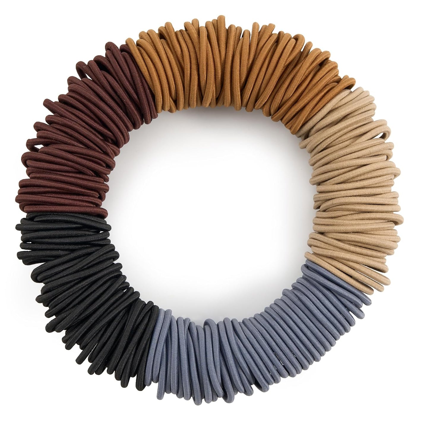 Hair Ties for Women and Girls - 203 No Damage Elastic Ponytail Holders | Medium Size, 20 Vibrant Colors