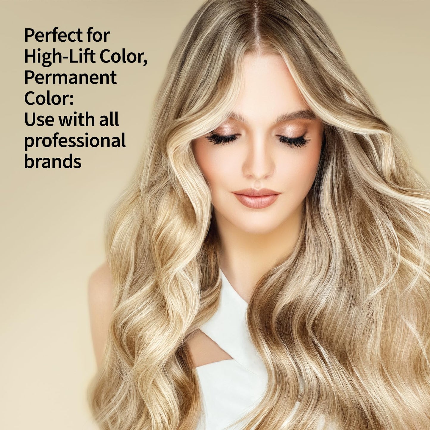 ForPro Expert 30 Volume Crème Developer, 32 Fl Oz – for Hair Lightening, Gray Coverage & Color Deposit with Extra Lift