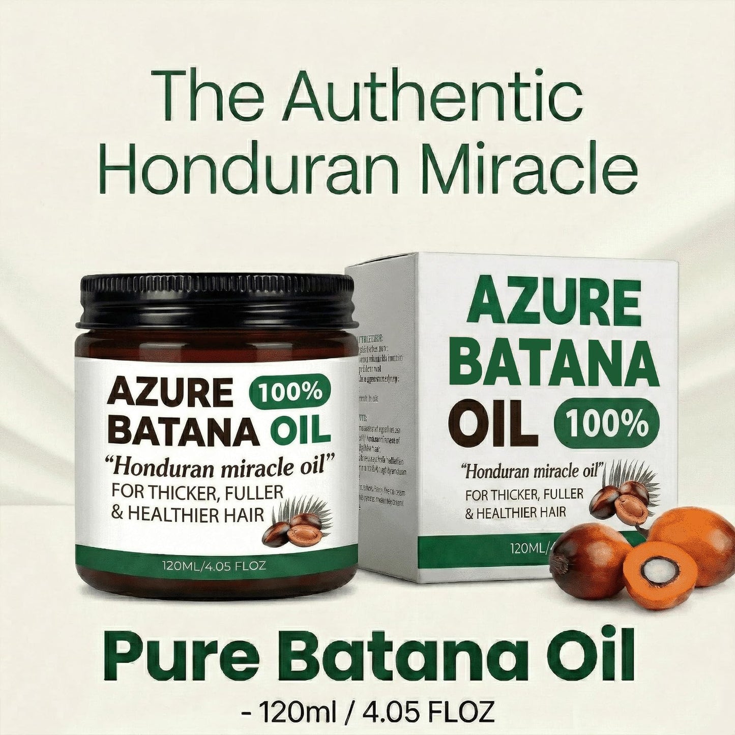 1PCSAzure Batana Oil For Hair Growth,100% Raw Organic Batana Hair Mask from Honduras,Prevents Hair Loss, Promotes Hair Thickness,Natural Hair Growth Oil-4.06 fl (1 pcs)