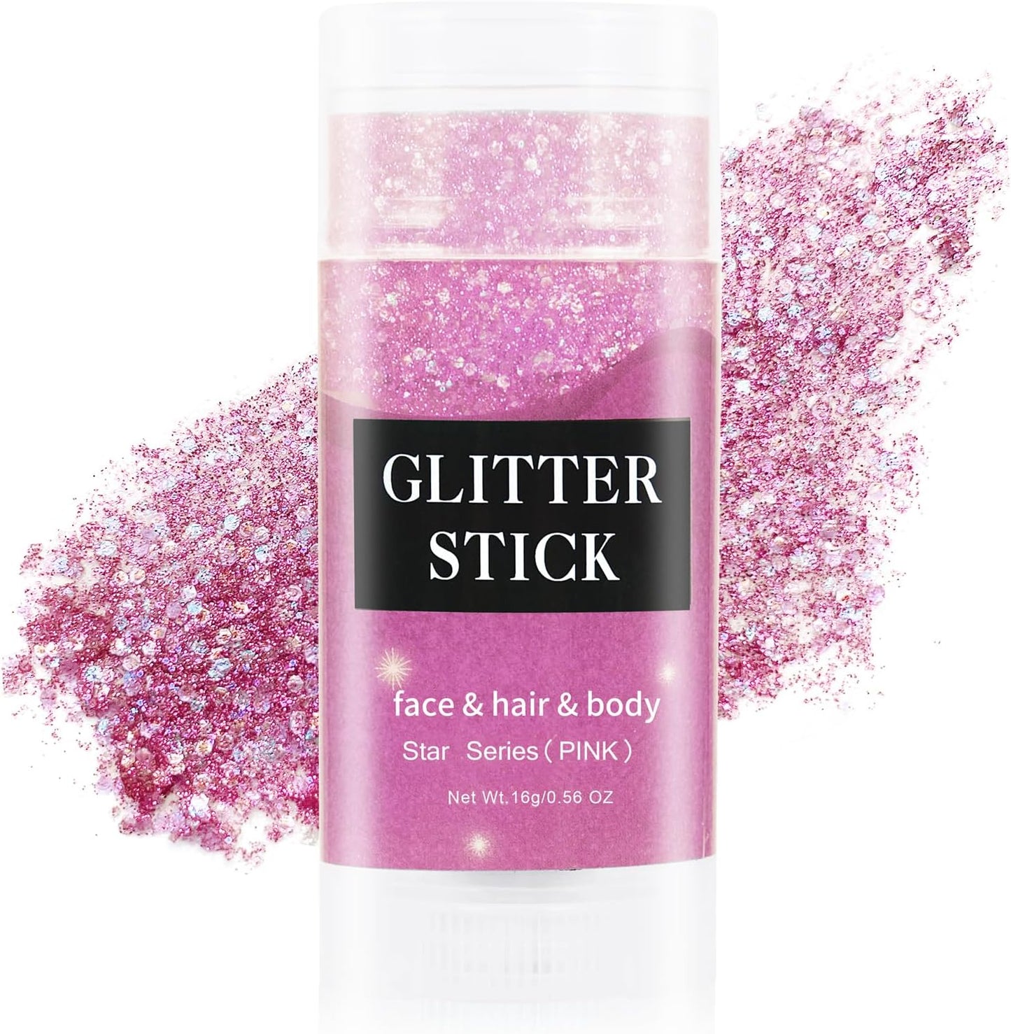 4th of July Hair Glitter Stick - Red, White & Blue Face Glitter for Patriotic Makeup | Independence Day Accessories