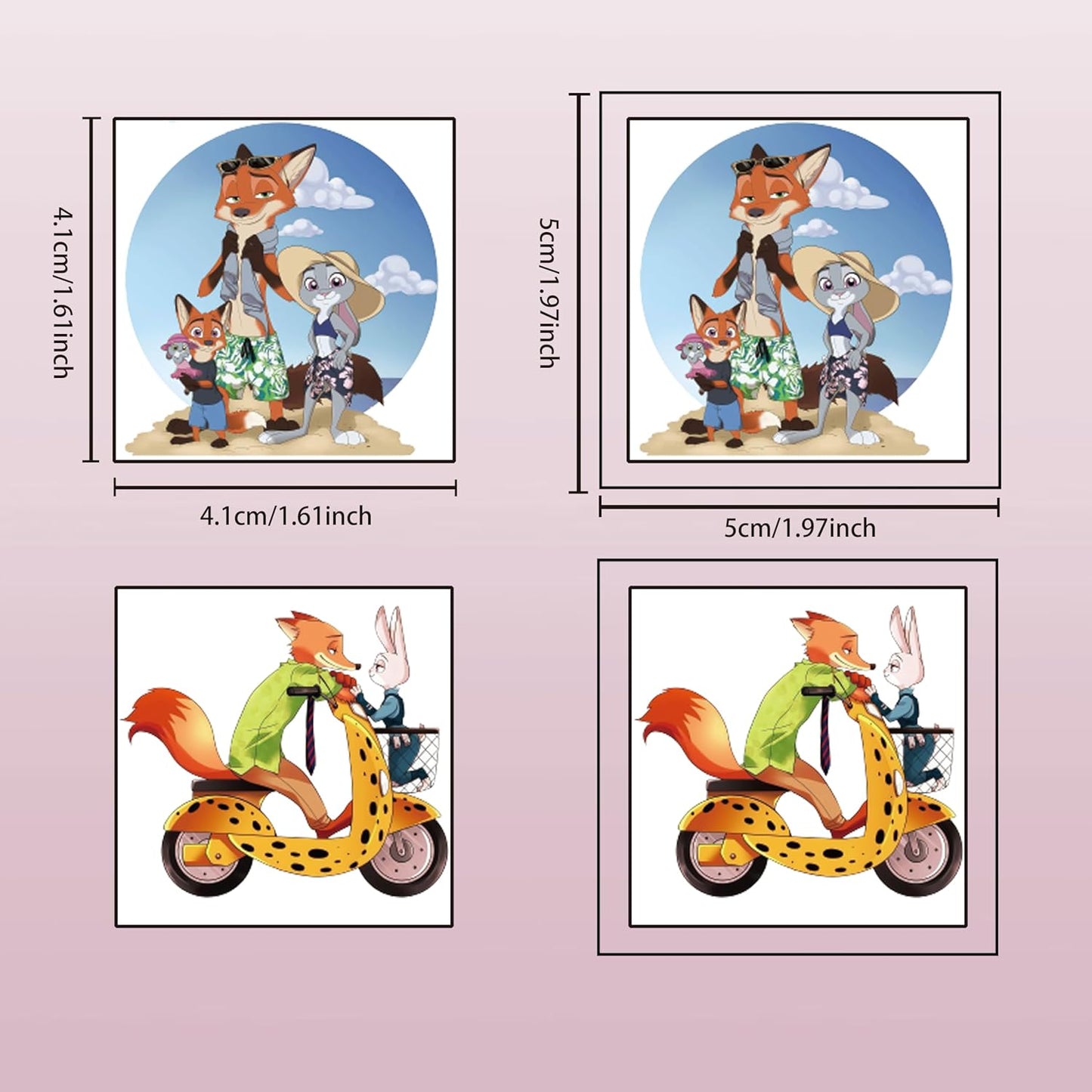 Zootopia Temporary Tattoos - 20 Sheets of Fun Cartoon Stickers for Kids | Birthday Party Favors & Class Prizes