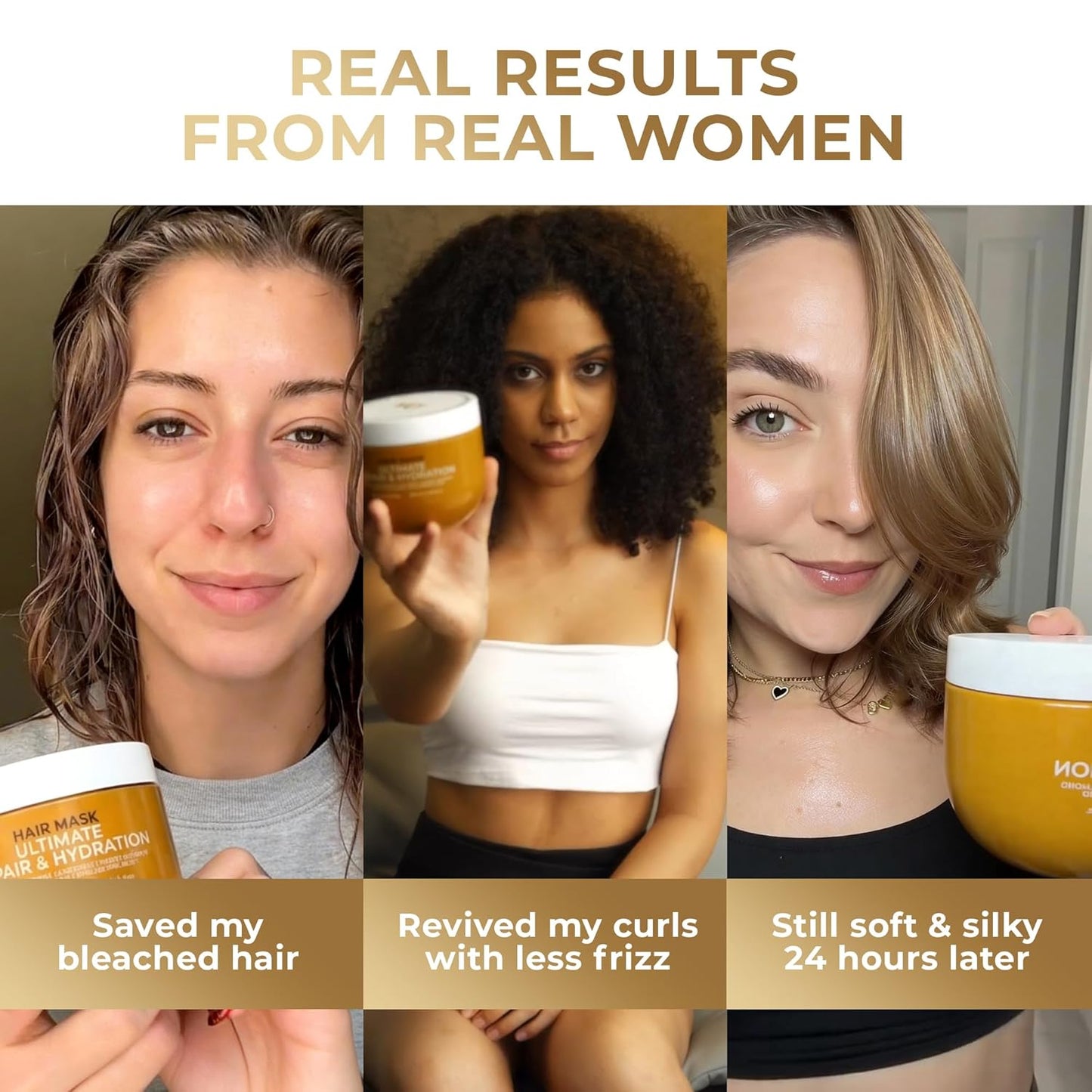 Deep Conditioning Hair Mask - Hydrating Treatment with Argan Oil, Shea Butter & Keratin | For Damaged & Color-Treated Hair
