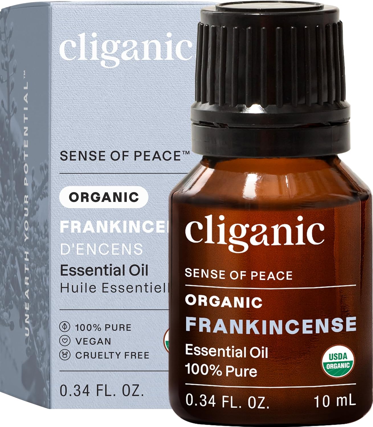 Cliganic Organic Lavender Essential Oil - 100% Pure Aromatherapy Oil | Non-GMO, 15ml