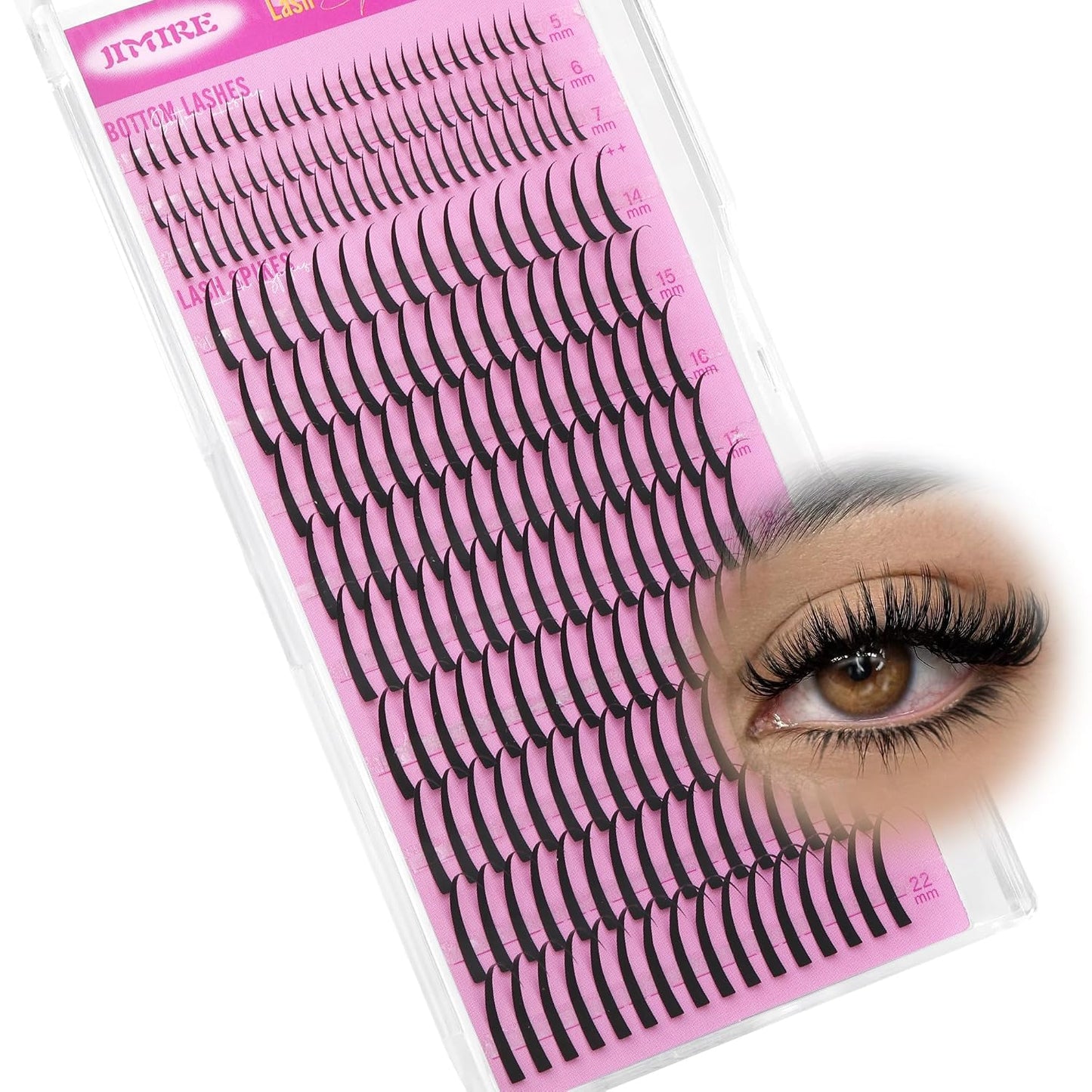 Wispy Lash Clusters - 180Pcs D-Curl Anime Eyelash Extensions | Natural Look 8-16MM