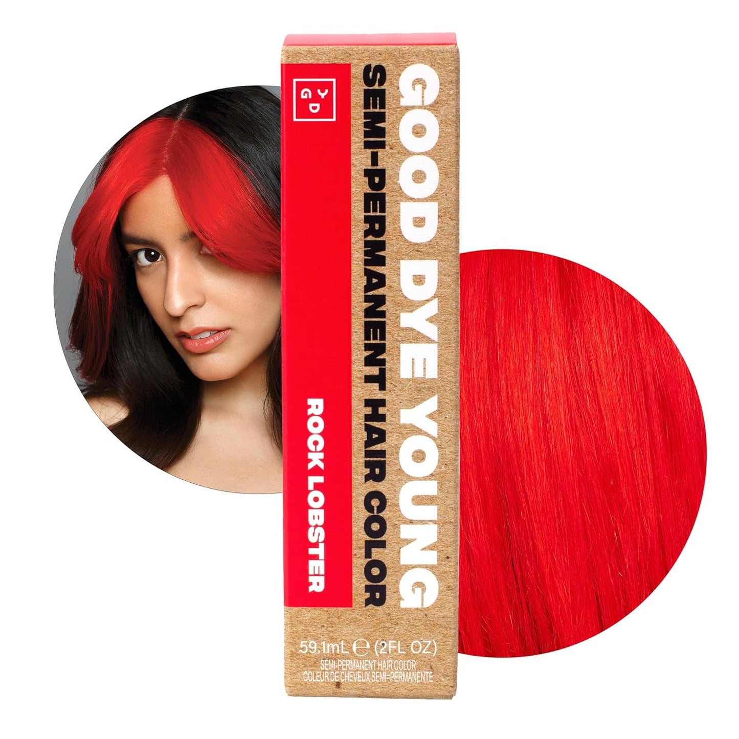 Good Dye Young Semi-Permanent Hair Dye | Ex-Girl Pink UV Protective Color - Lasts 15-24+ Washes, PPD-Free, Vegan