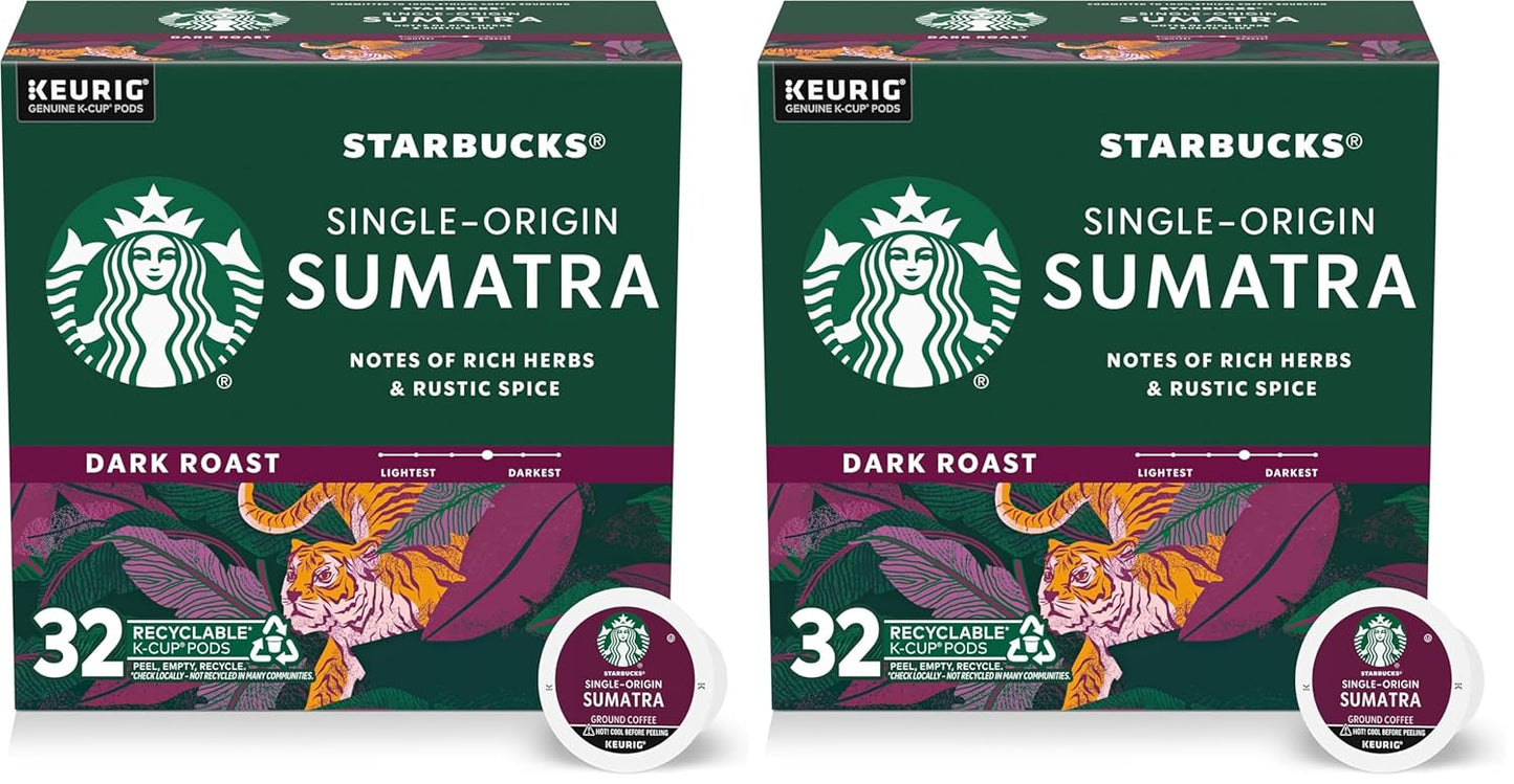 Starbucks K-Cup Coffee Pods - Dark Roast French Roast for Hot or Iced Coffee | 96 Count