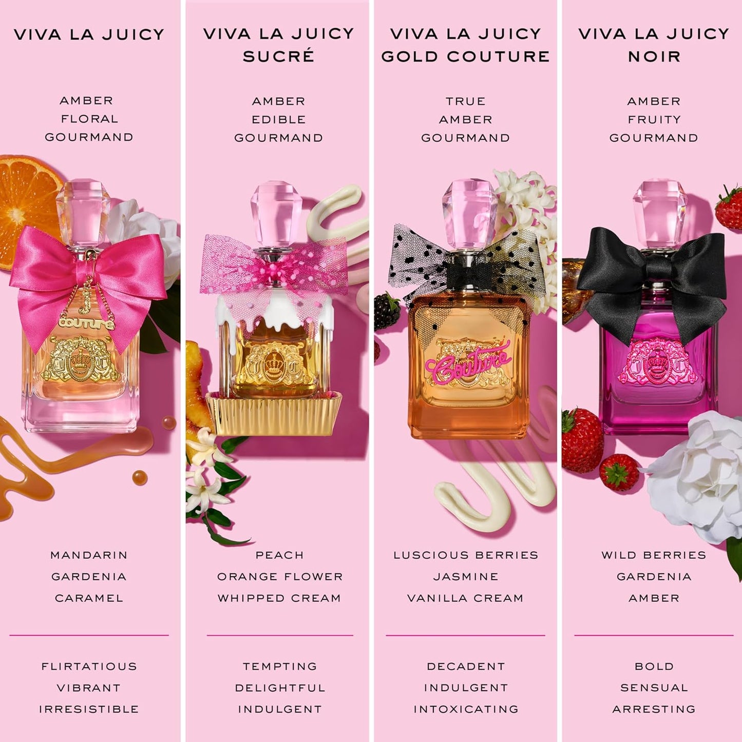 Juicy Couture Viva La Juicy Noir Eau De Parfum | Women's Fruity Floral Perfume with Wild Berries & Amber - 3.4 oz Spray