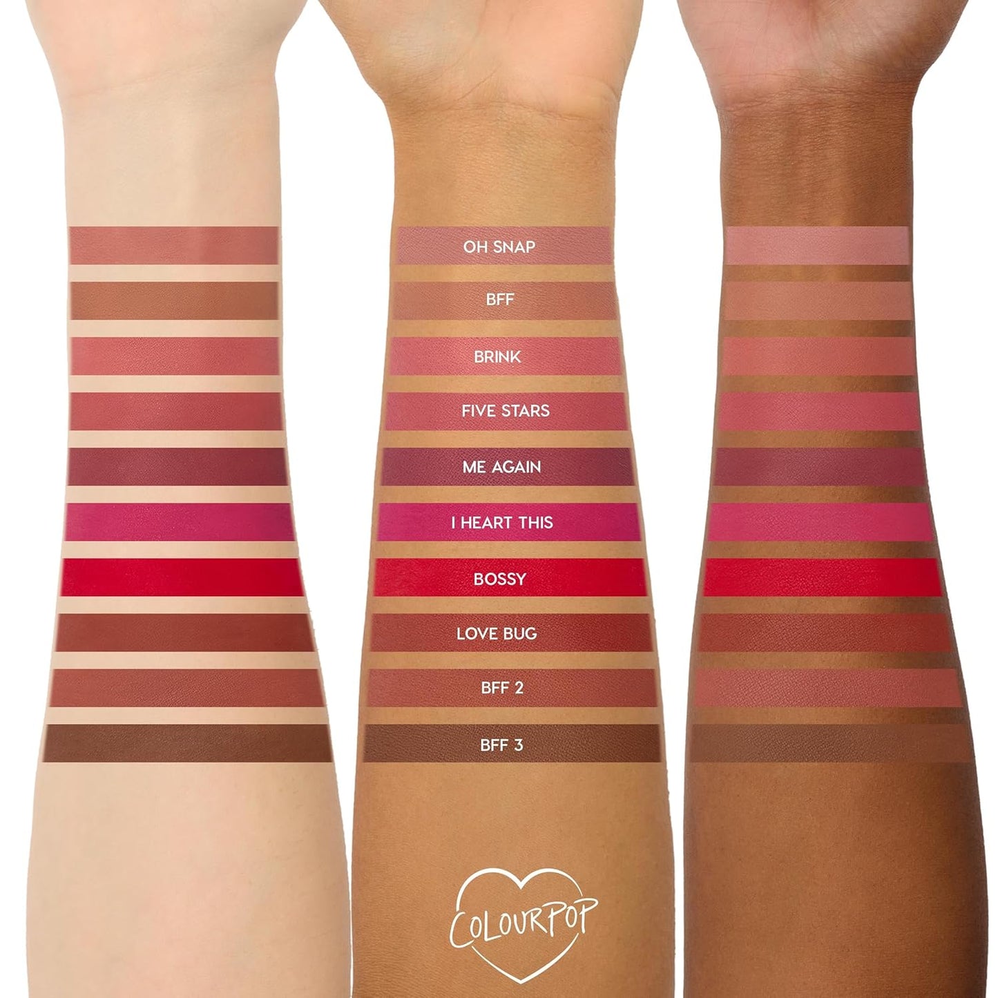 ColourPop Lippie Pencils Makeup Kit - 10-Piece Vegan Lip Liner Set with Creamy Formula | Bold, Long-Wearing Color (3.05 oz)