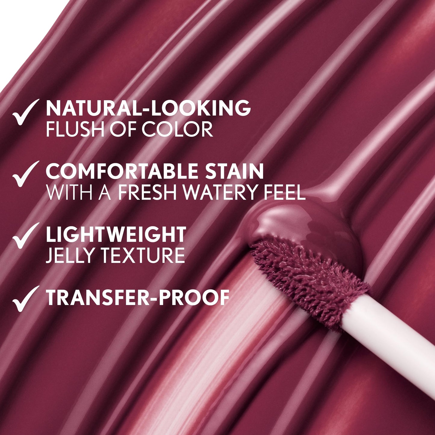 COVERGIRL Clean Fresh Jelly Water Tint, Lip & Cheek Tint, Transfer-Proof, Hydrating - 20 Cherry Burst (Cherry Red)