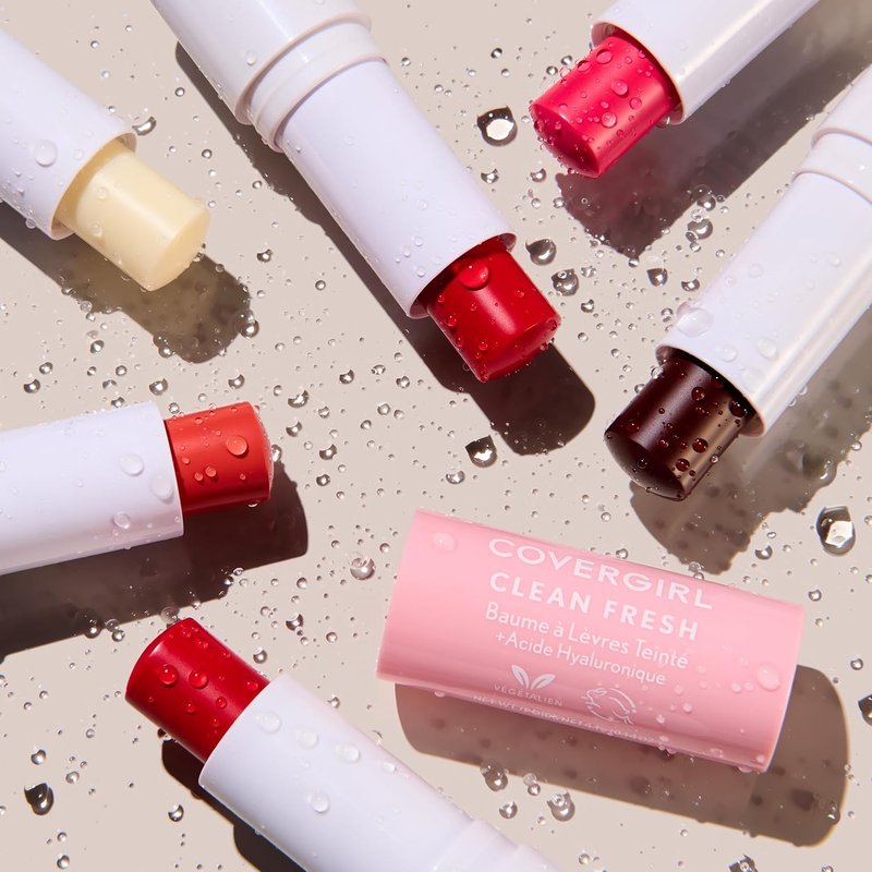 CoverGirl Clean Fresh Tinted Lip Balm - Vegan Hydrating Formula | Cherry-Ish, 1 Count