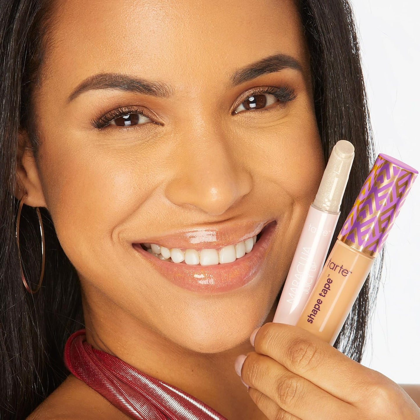 Tarte Shape Tape Concealer & Maracuja Juicy Lip Duo - Full Coverage for Dark Circles | Hydrating Lip Gloss Balm