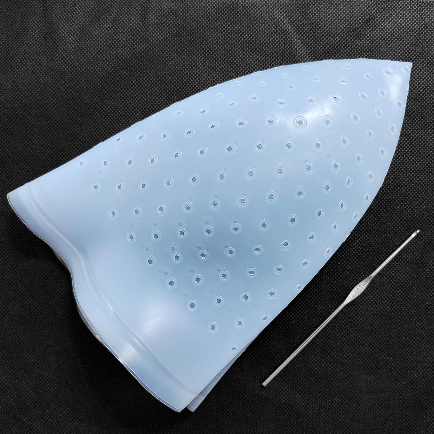 Losaria 9-Piece Hair Highlighting Kit - Reusable Silicone Cap with Holes for DIY Hair Dyeing | Perfect for Frosting Highlights