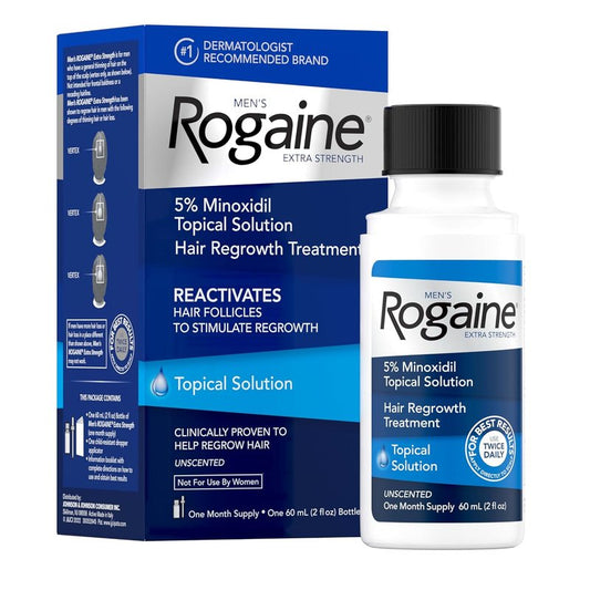 Men's Rogaine Extra Strength Minoxidil 5% Hair Regrowth Solution - Unscented, 2 fl. oz, 1-Month Supply