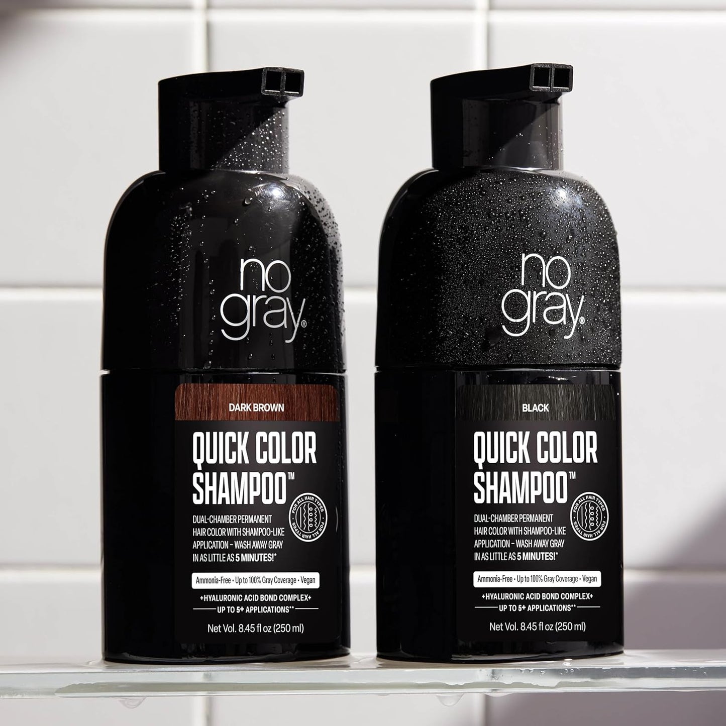 Quick Permanent Hair Color Shampoo - Dark Brown, 8.45 oz | No Gray Coverage