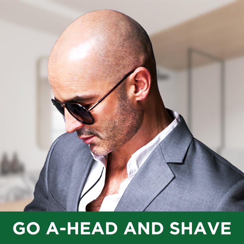 Clubman Pinaud Head Shave Gel for Men – Clear Moisturizing Shaving Gel for Men, Hydrating Facial Hair for Sensitive Skin, Barber Supplies, 6 fl oz