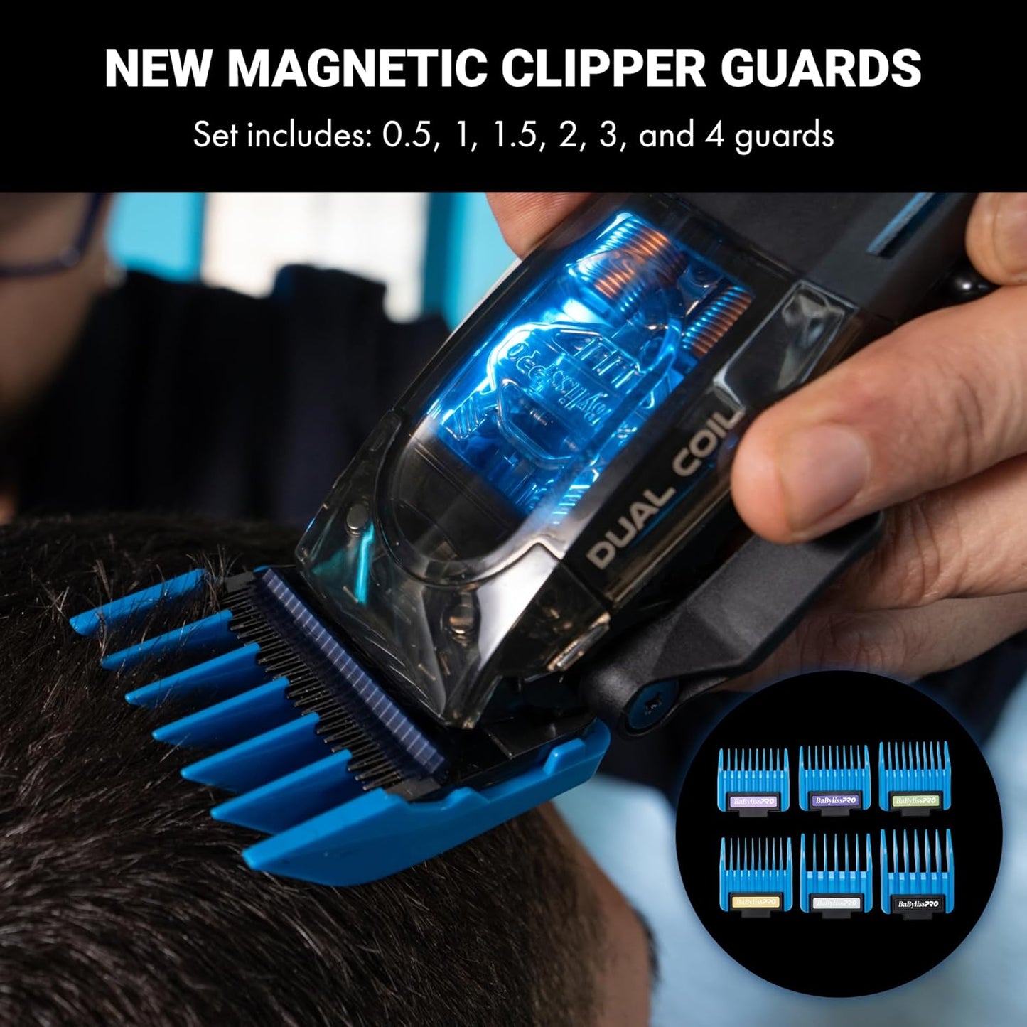 BaBylissPRO Dual Coil Clipper - Professional Cordless Hair Clipper with All-Metal Housing & Precision Cutting Performance