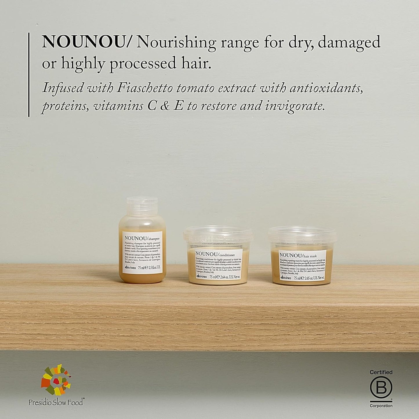 Davines Nourishing Conditioner for Damaged Hair - Restores Shine & Softness | Ideal for Processed & Brittle Hair