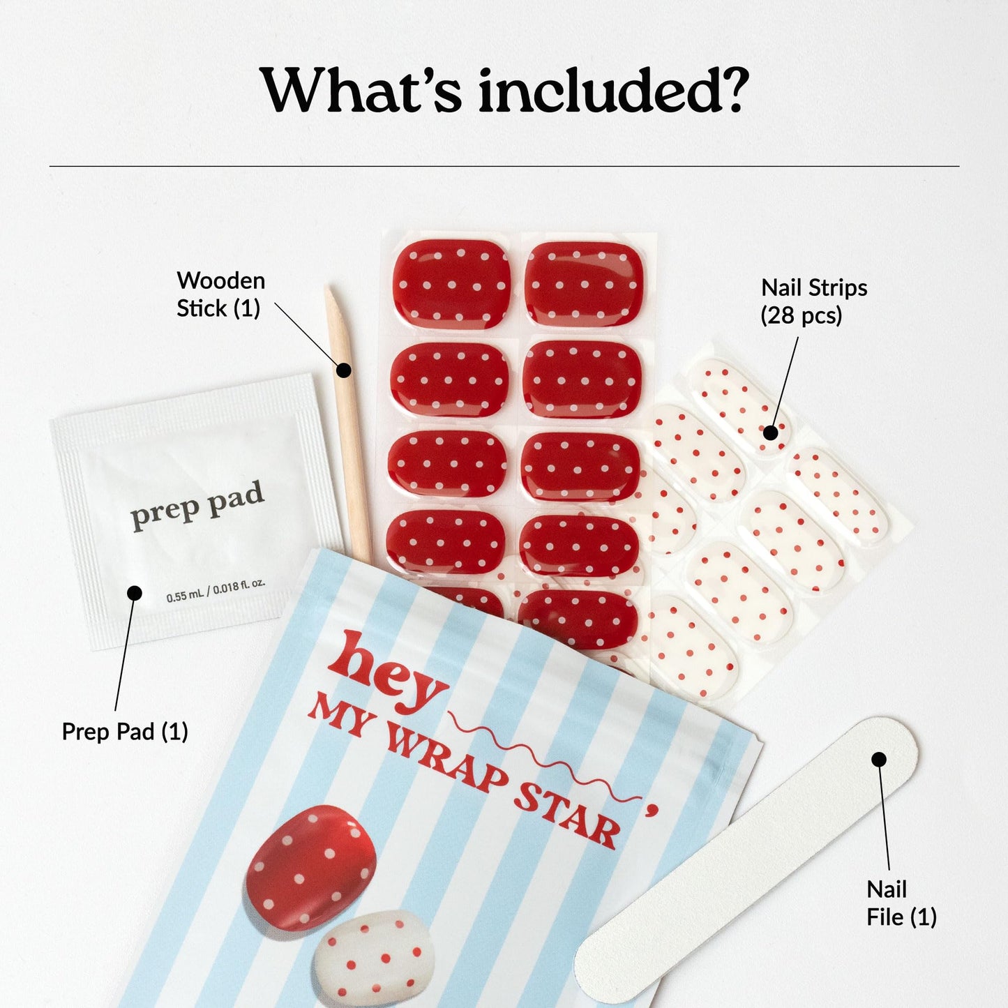 Heyhae Semi Cured Gel Nail Strips Salon Quality - Hey, My Wrap Star