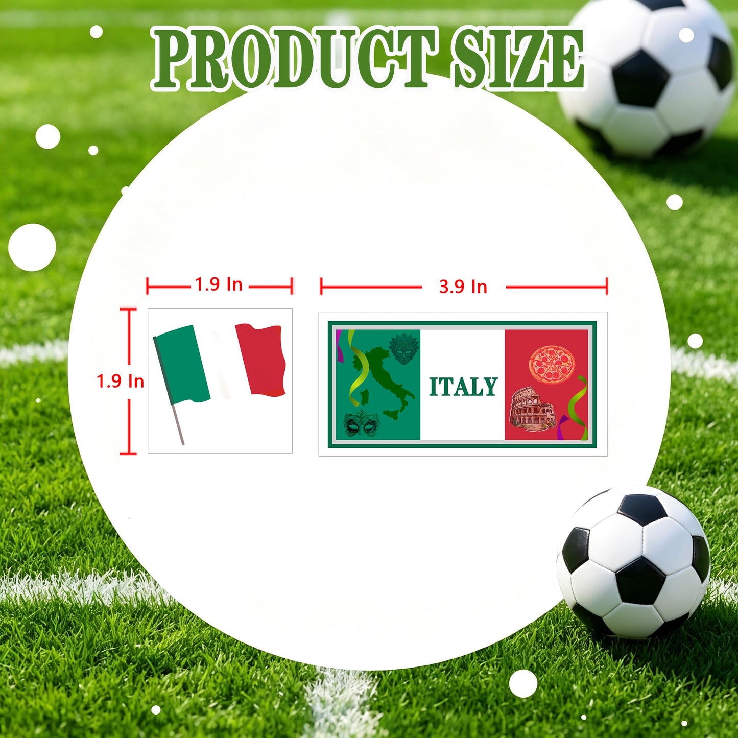 ZH BOCO ARTS 56Pcs Italian flag Temporary Tattoos Waterproof for World Cup Adults Kids,Italy Flag Temporary Tattoos Face Body Art Stickers for Football Fans Sports Events Festival Party Supplies
