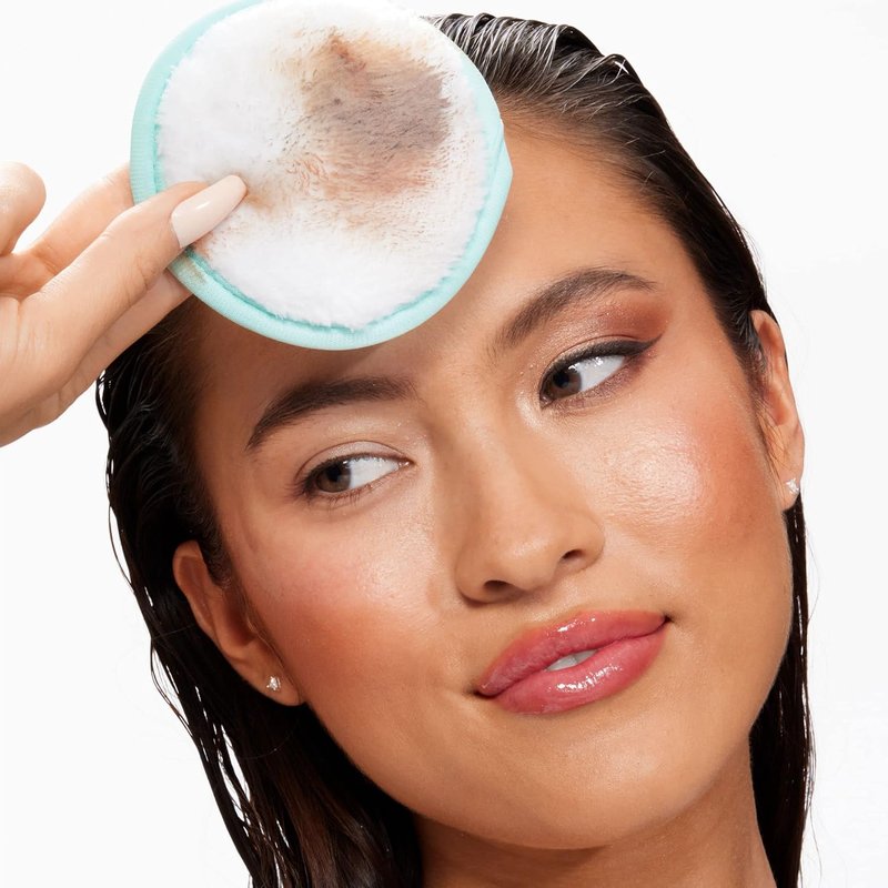 Reusable Makeup Remover Pads - Dual-Sided for Eye & Face Makeup Removal | 2 Count, All Skin Types