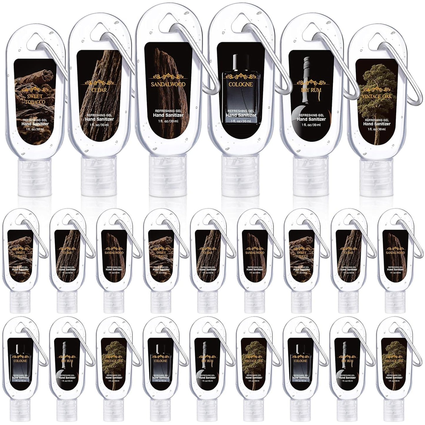 Mini Travel Size Hand Sanitizer Keychain - 24 Pcs Gift Set for Teachers, Nurses & Staff | Appreciation Thank You Bulk