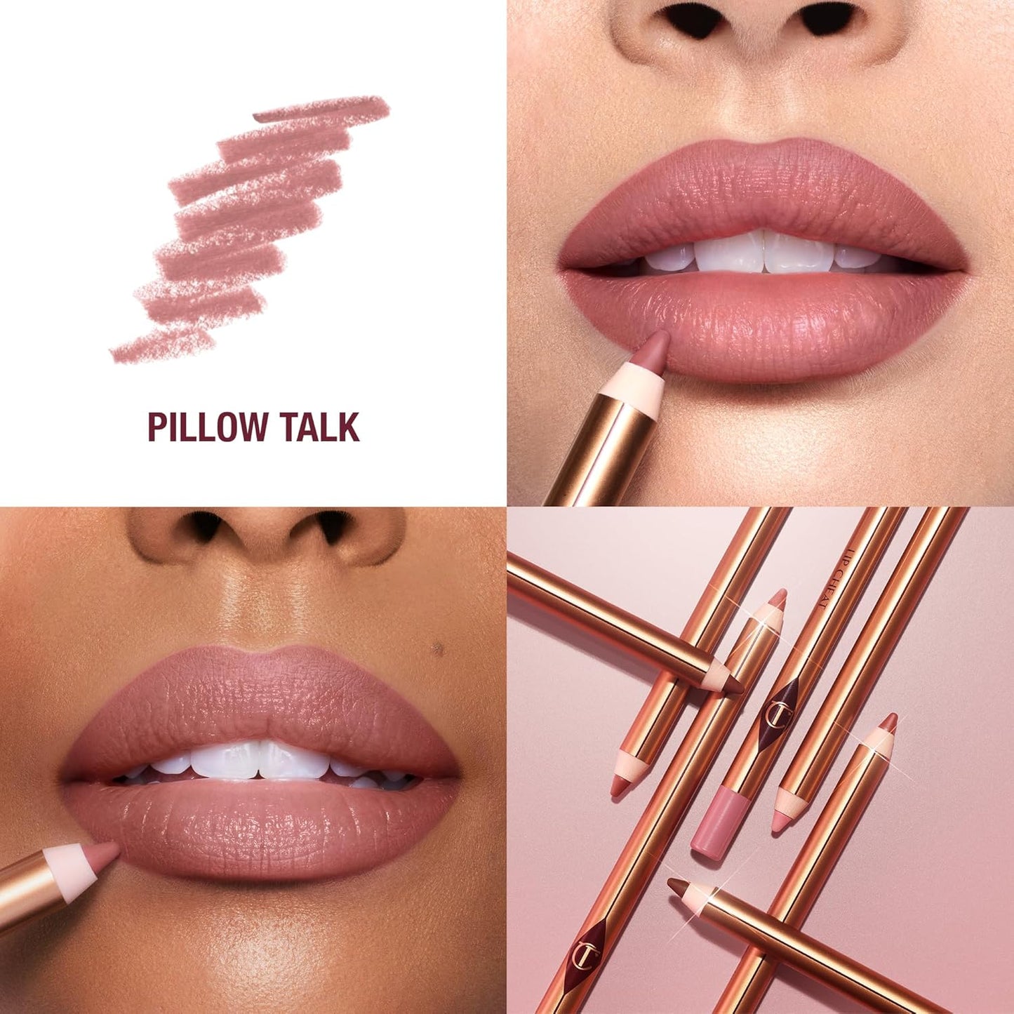 Charlotte Tilbury Lip Cheat Lip Liner Pencil - Define Your Lips with Jojoba Oil & Hyaluronic Acid - Waterproof & Smudge-Proof